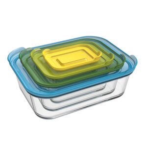 Стъклени кутии за съхранение на храна Nest™ 4 бр - Joseph Joseph