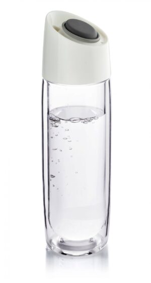 Стъклена термо бутилка Simply Clear 400 мл графит Asobu