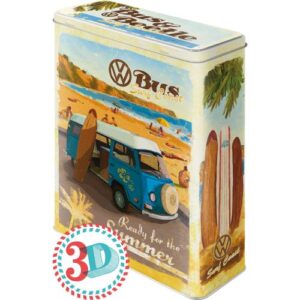 Метална кутия за съхранение XL VW BULLI-BITTLE ГОТОВИ ЗА - Nostalgic Art