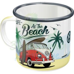 Емайлирано канче "VW Живот на плажа" - Nostalgic Art
